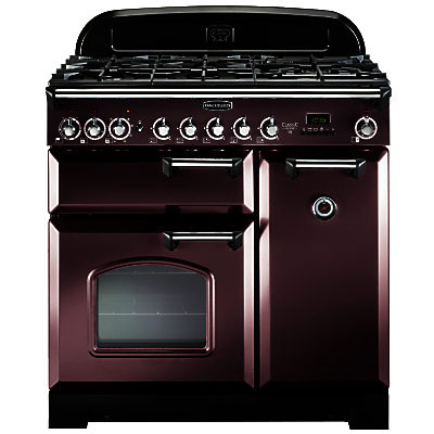 Rangemaster Classic Deluxe 90 Dual Fuel Range Cooker Rose Taupe